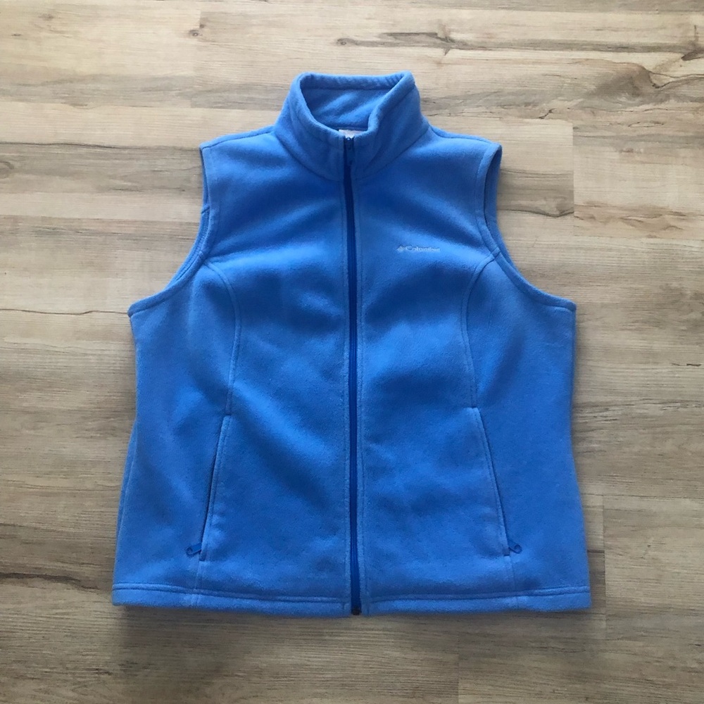 Columbia Blue Fleece Vest